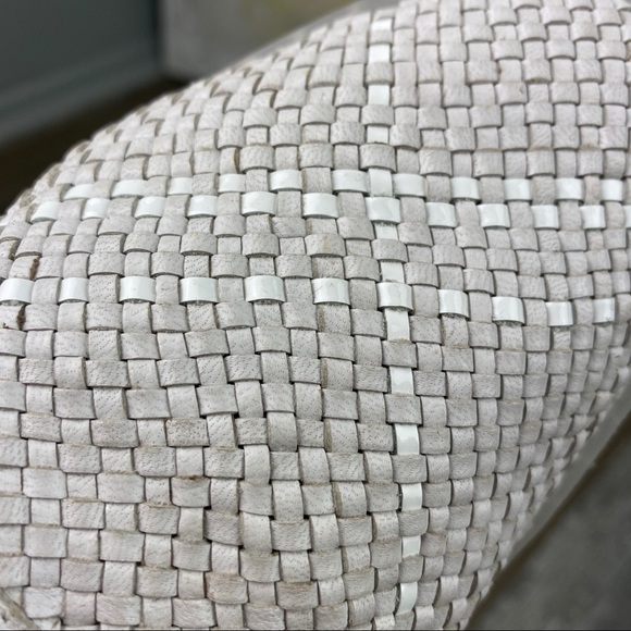 Free People Santorini Woven Slip On shoes flat white leather Sneakers 38 comfy - Picture 3 of 13